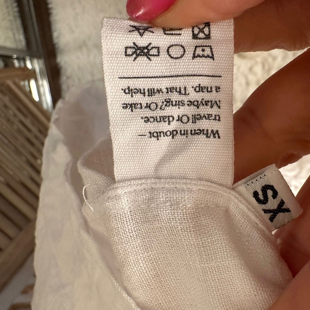 SLEEPER Atlanta Linen Midi Dress in white size XS - Picture 7 of 8